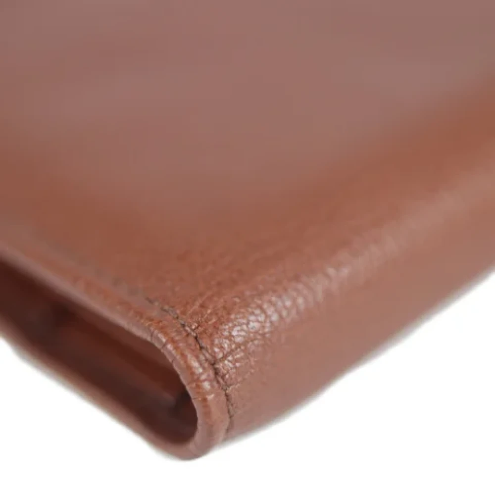 Salvatore Ferragamo Pre-owned Leather wallets Brown Dames
