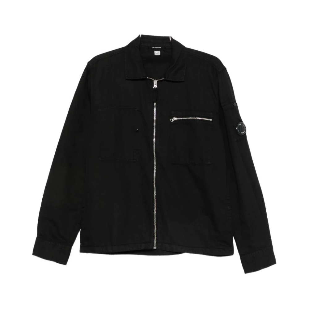 C.p. Company Men's Black Light Jackets, L, Light Jacket