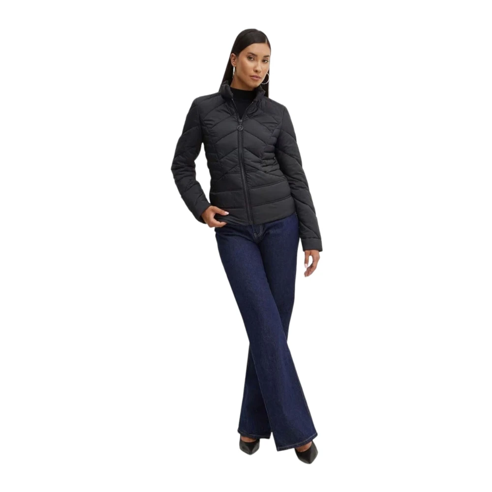 Guess Korte Gewatteerde Jas Black Dames