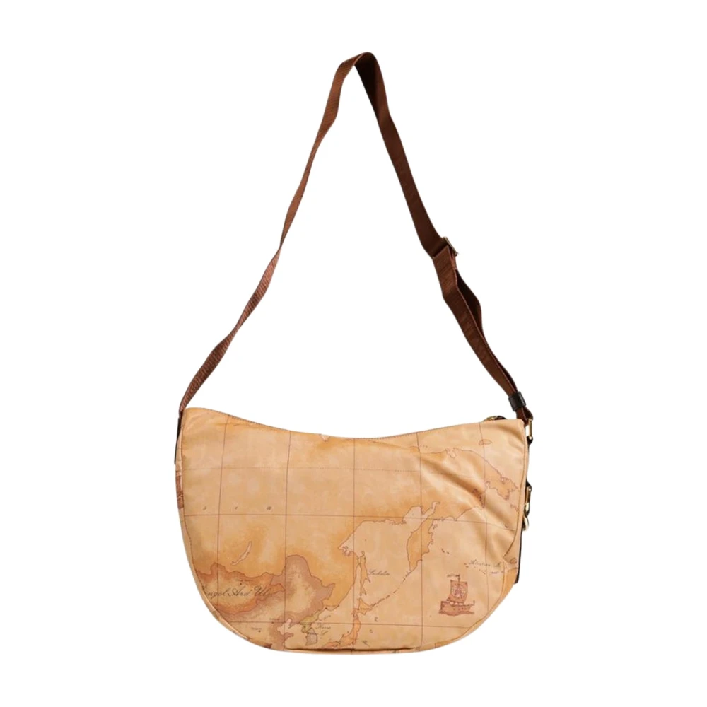 Alviero Martini 1a Classe Polyethyleen Handtas met Lederen Blend Beige Dames