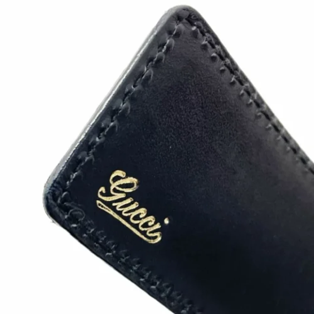 Gucci Vintage Pre-owned Leather belts Black Heren