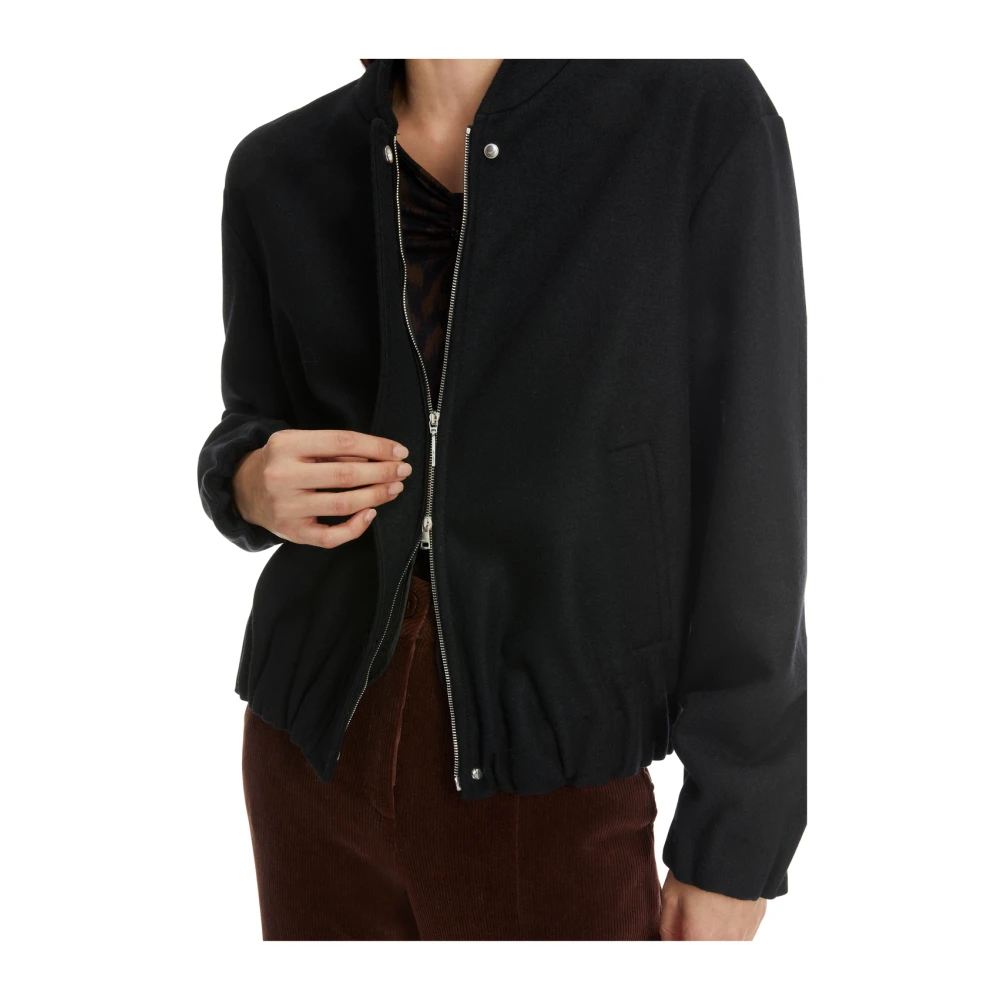 Marc Cain Elegante wollen blouson jack Black Dames