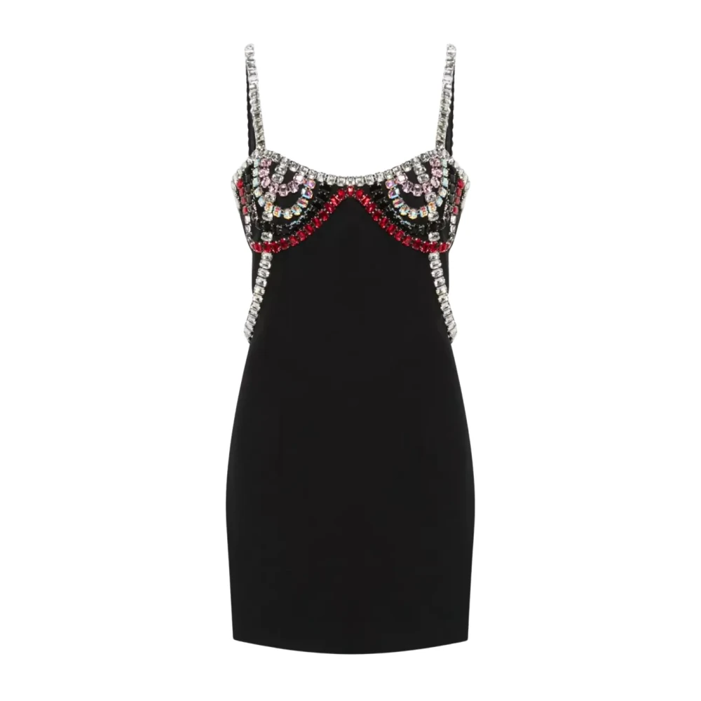 Nué Women's Black Mini Dress With Crystals - Party Dresses - 2XS - Dresses