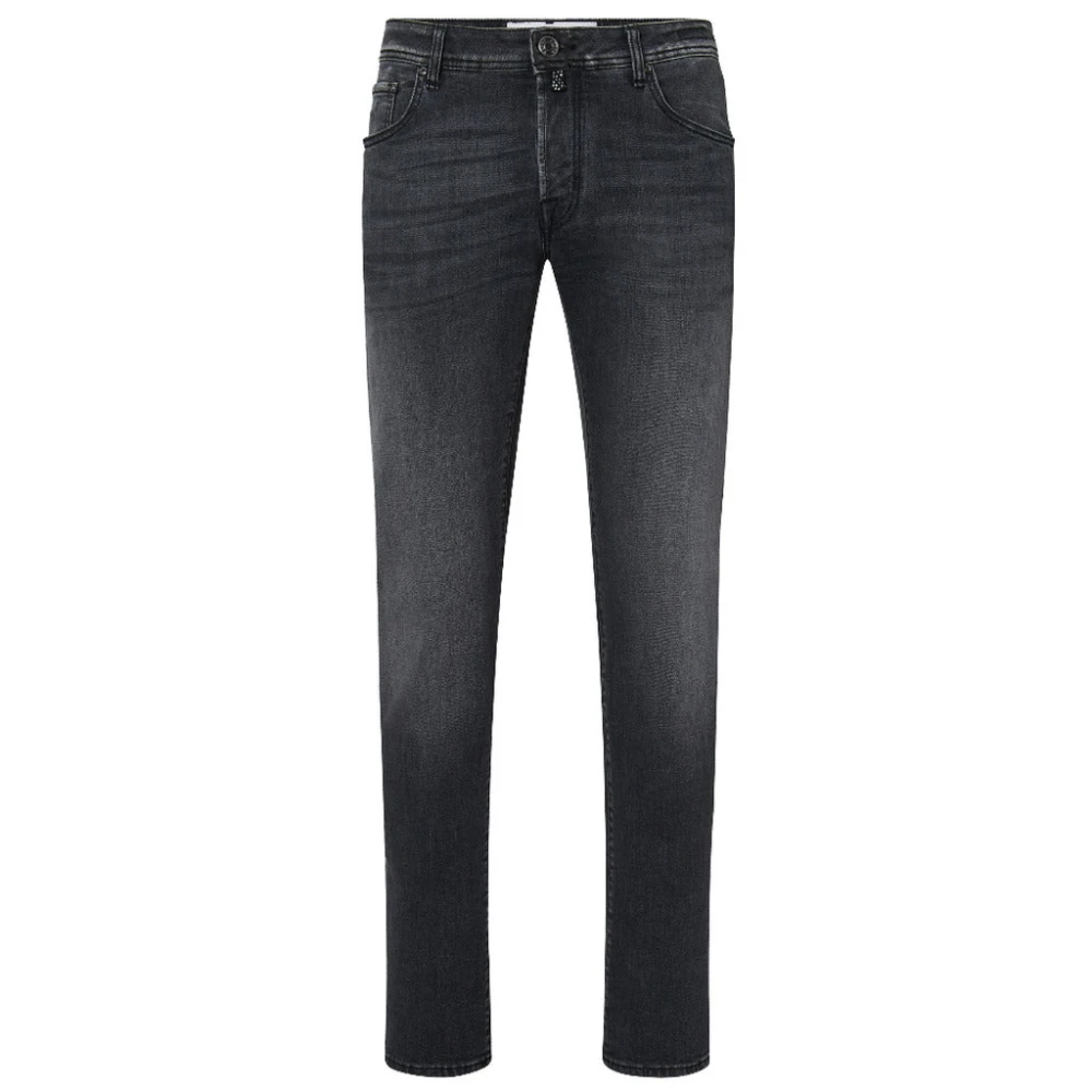 Jacob Cohën Premium Zwart Slim Fit Katoenen Jeans Black Heren