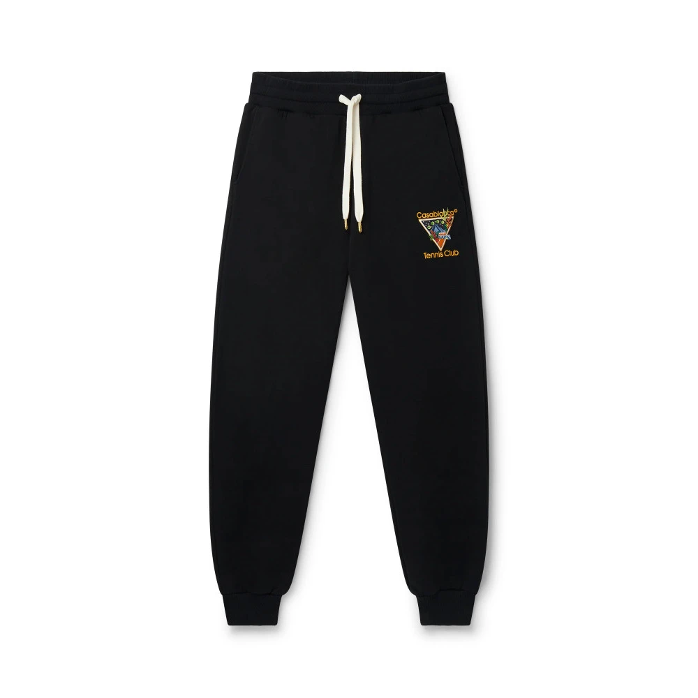 Casablanca Men's Black Tennis Club Icon Joggers - Sweatpants - 2XL - Trousers
