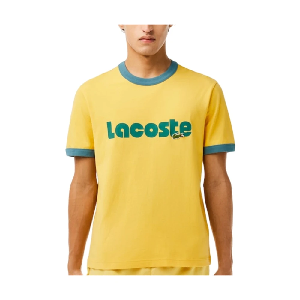 Lacoste Th7531 Tee-Shirt Collectie Yellow Heren
