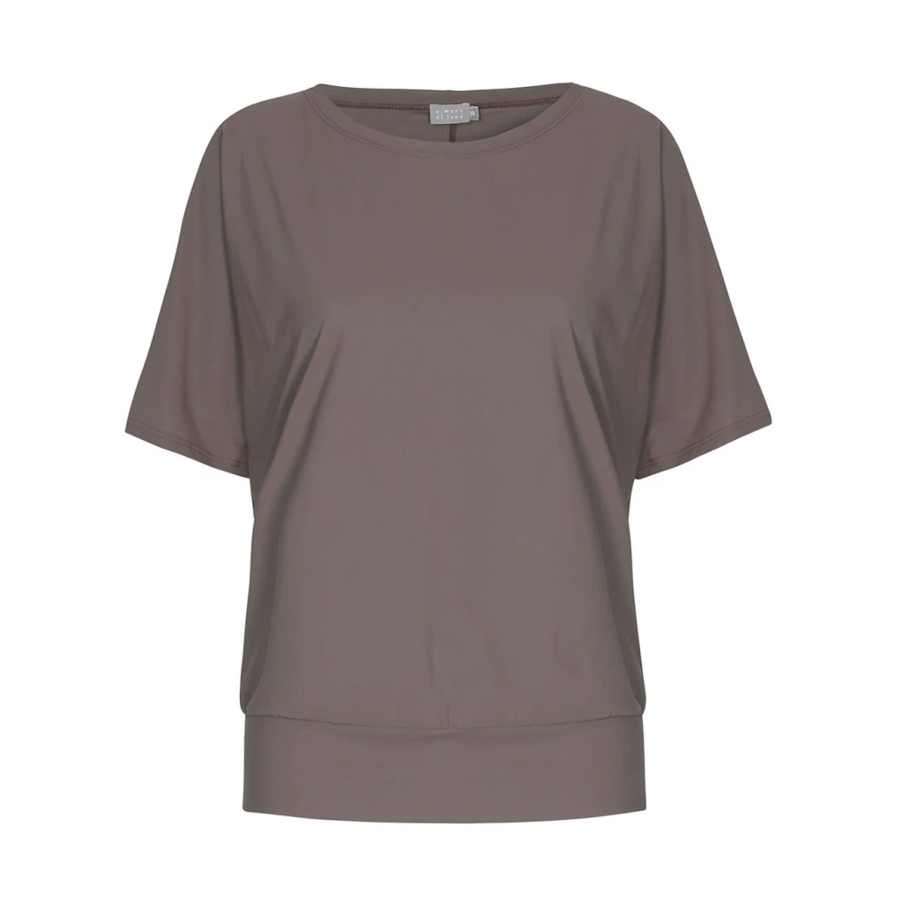 No man's land Korte mouw Top Brown Dames