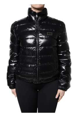 Logo Plaque Puffer Jacket