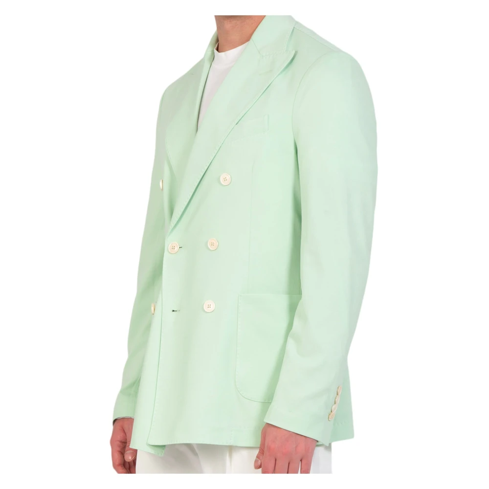 Circolo 1901 Pastel Double-Breast Blazer Green Heren