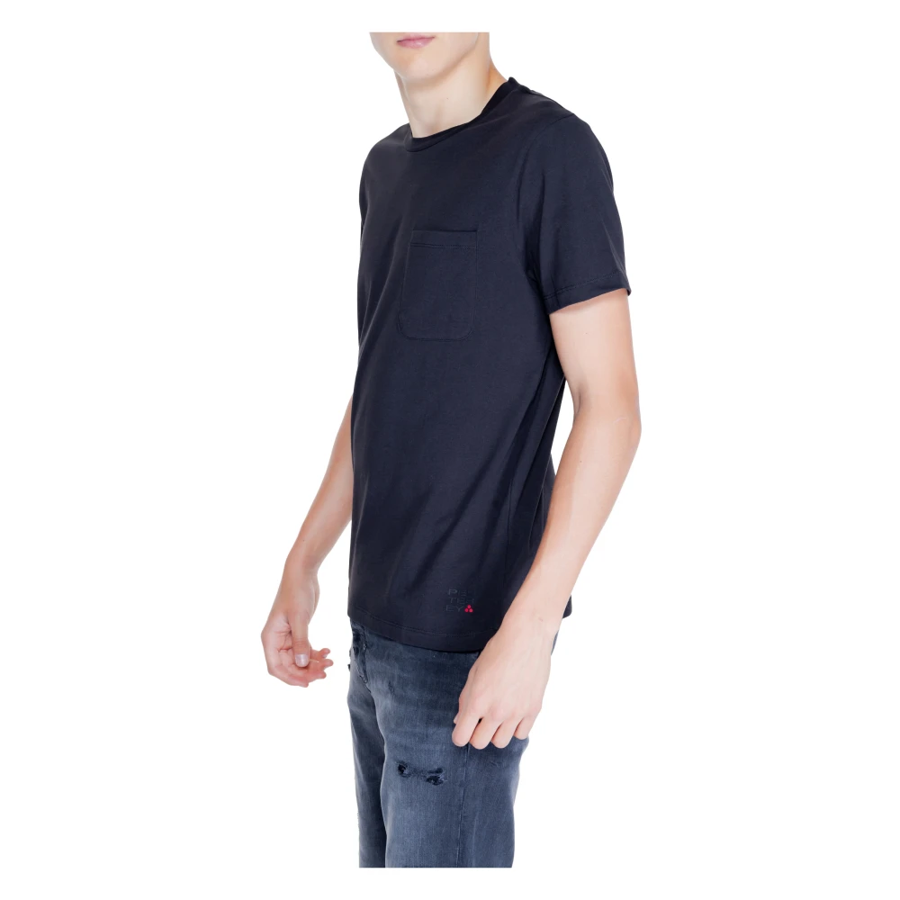 Peuterey Heren T-shirt Lente Zomer Collectie Black Heren