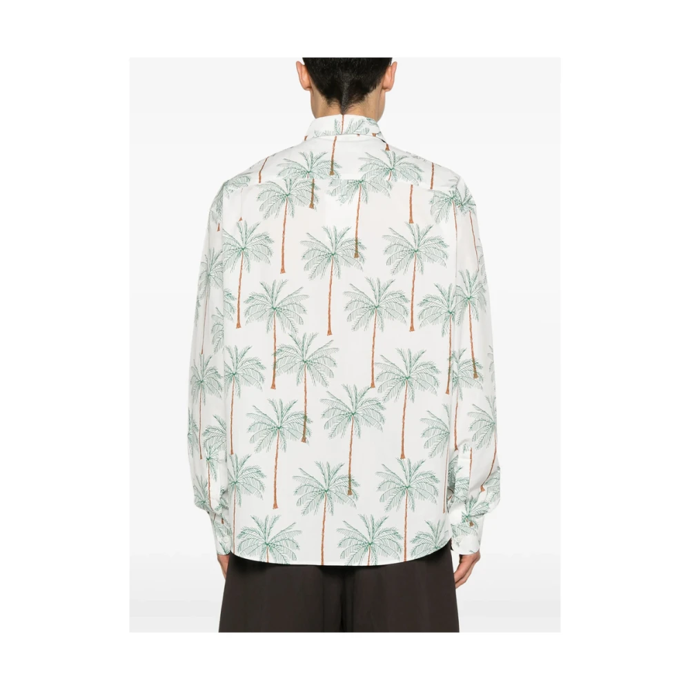 Jacquemus Overhemd met Grafische Print en Knopen White Heren