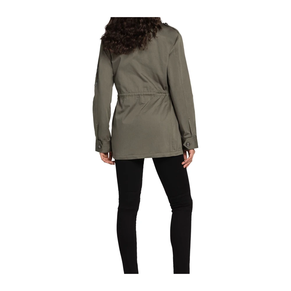 Roberto Cavalli Monogram Skinny Jeans Hoge Taille Black Dames