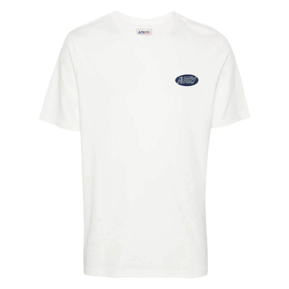 Autry Logo Print T-shirt White Heren
