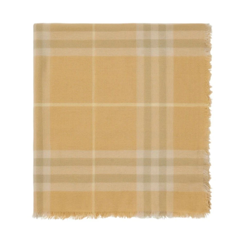 Burberry Flax Sjaal in Lana Beige Dames