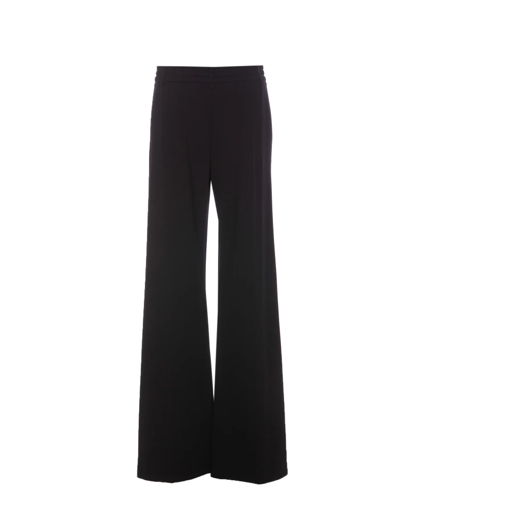 PATRIZIA PEPE Zwarte elastische broek met zakken Black Dames