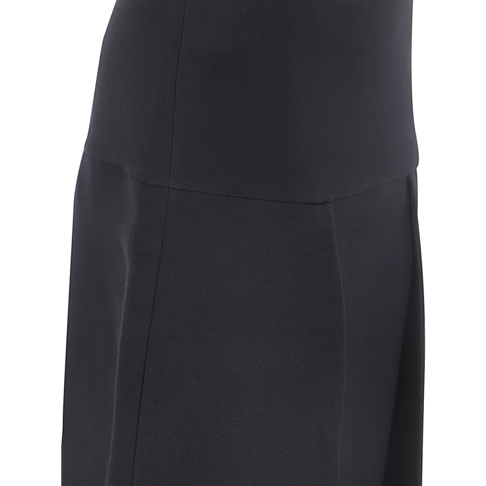 Khaite Stijlvolle Denim Rok Black Dames