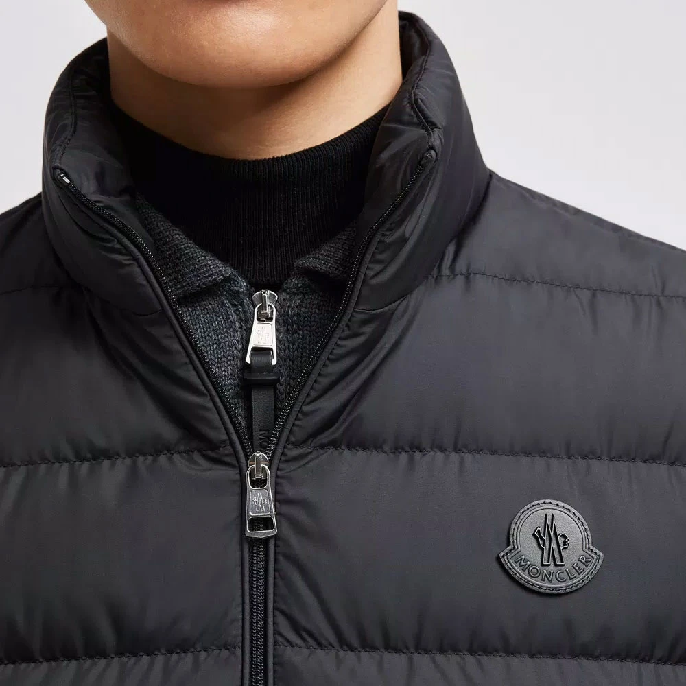 Moncler Klassieke Zwarte Donsvest Black Heren