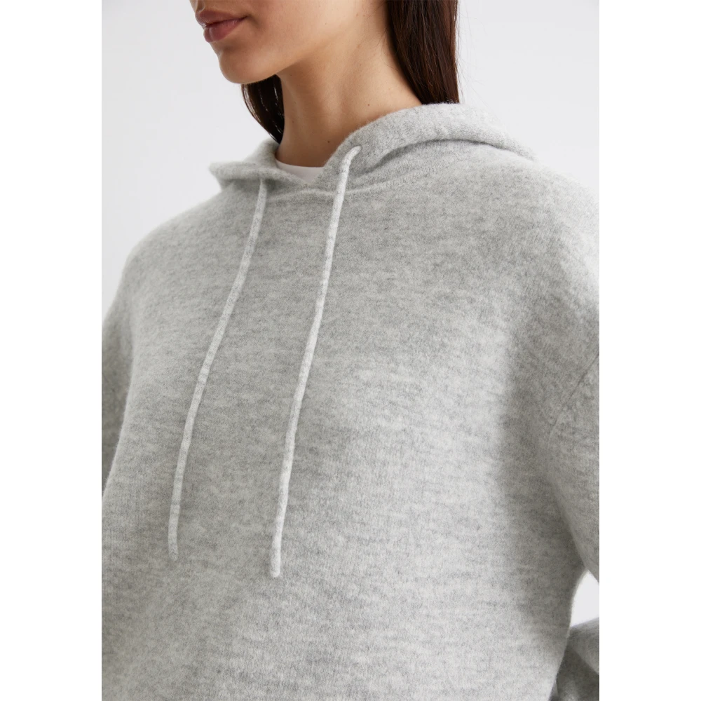 Marc O'Polo Oversized gebreide hoodie Gray Dames
