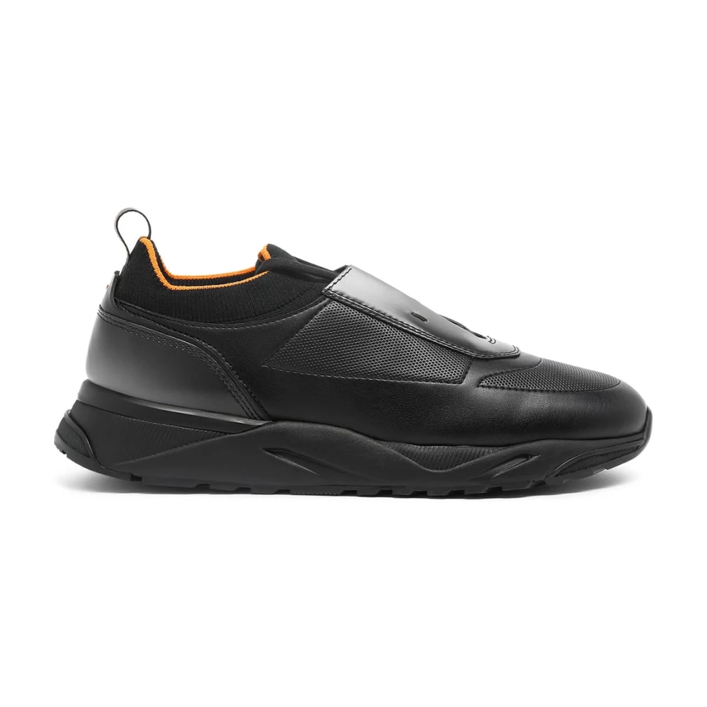 Santoni Casual Sneakers för vardagsbruk Black, Herr