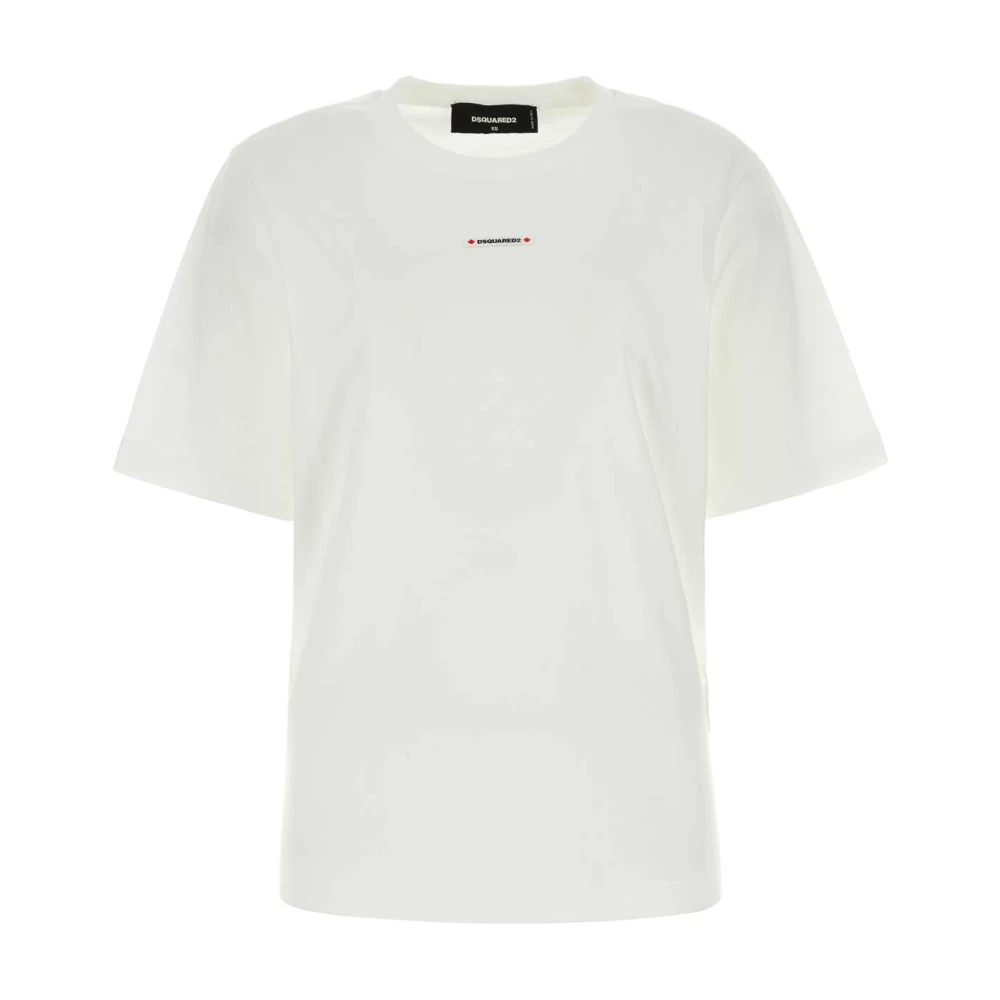 Dsquared2 Klassiek Wit Katoenen T-Shirt White Dames
