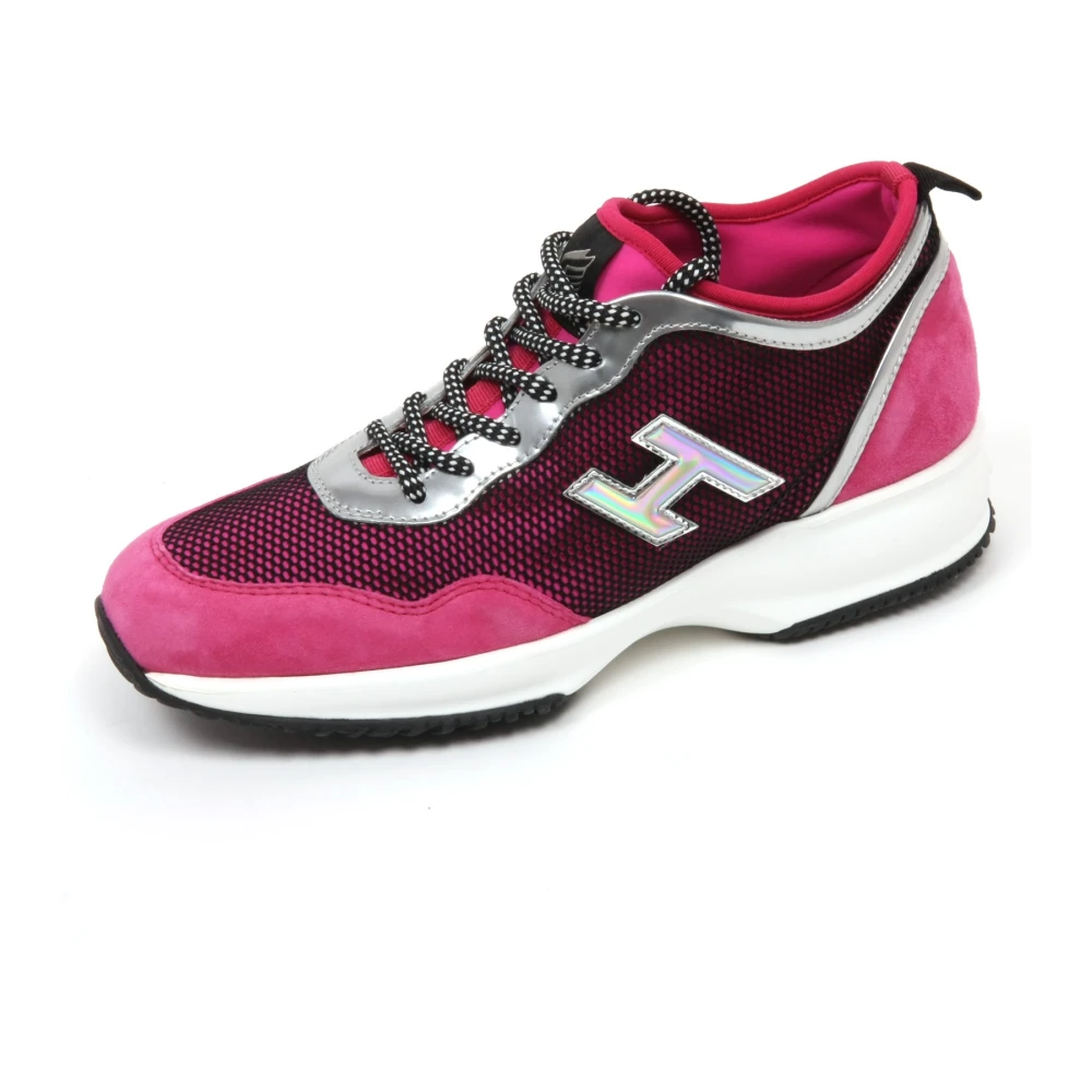 Hogan Interactive Lycra H Flock Fuchsia/ Schoenen Dames Schoenen Paars