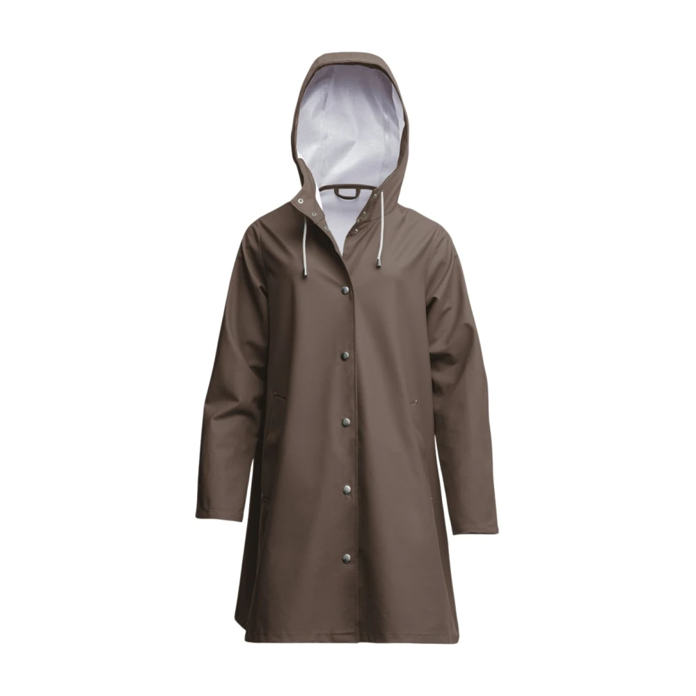 Stutterheim Lichtgewicht A-lijn regenjas voor vrouwen Brown Dames