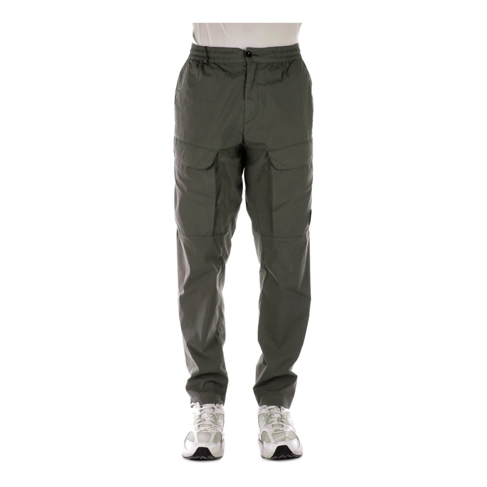 C.P. Company Logo Front Skinny Broek Rits Sluiting Green Heren