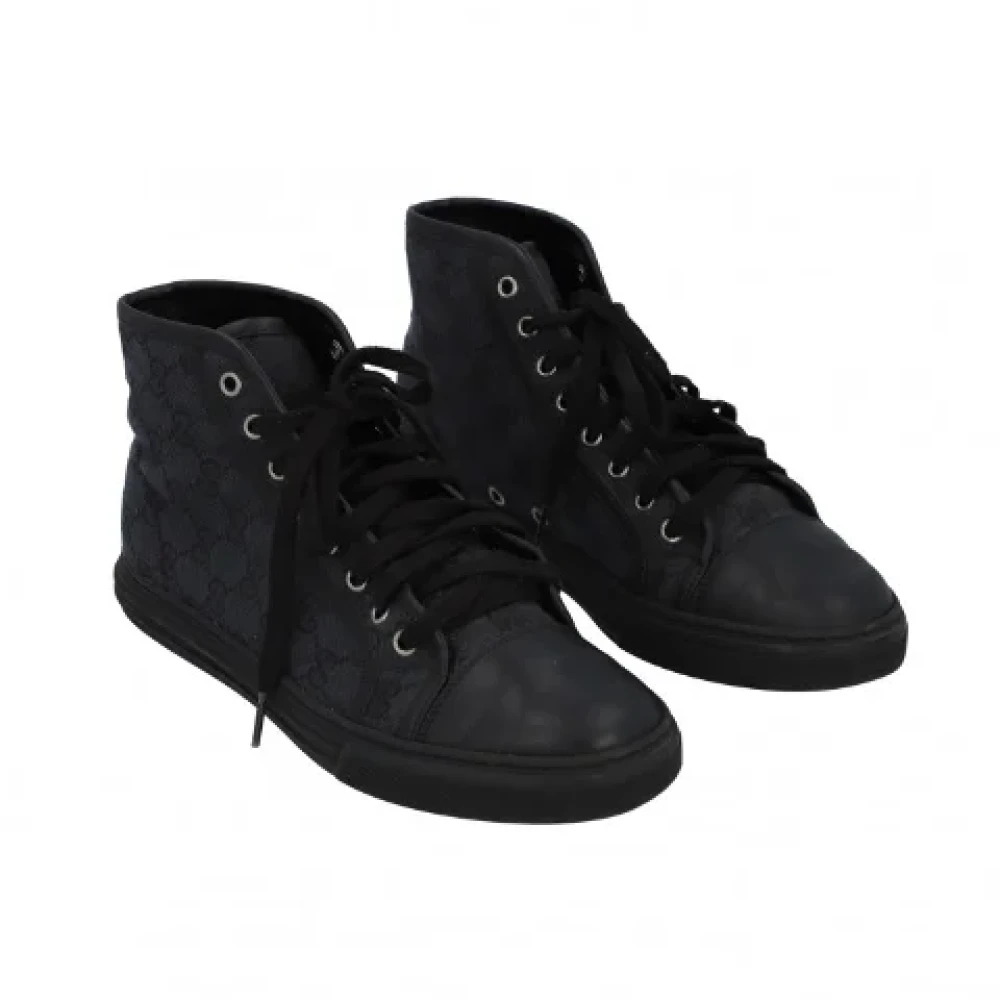 Gucci Vintage Pre-owned Canvas sneakers Black Dames