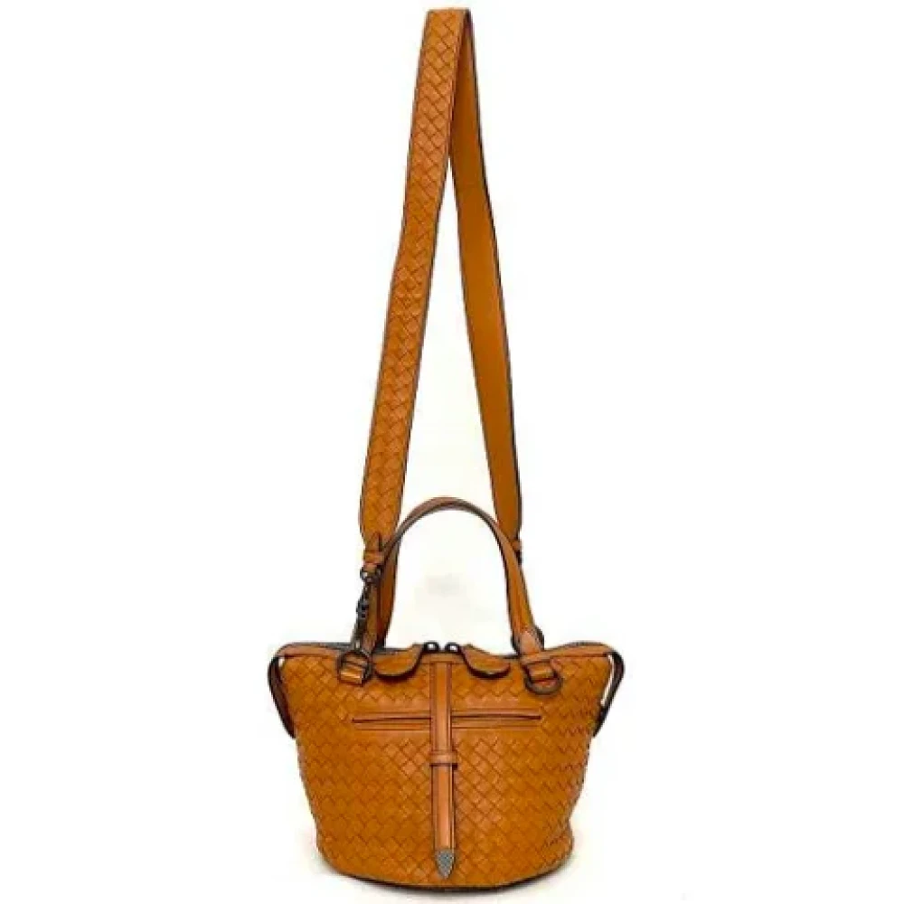 Bottega Veneta Vintage Pre-owned Leather totes Orange Dames