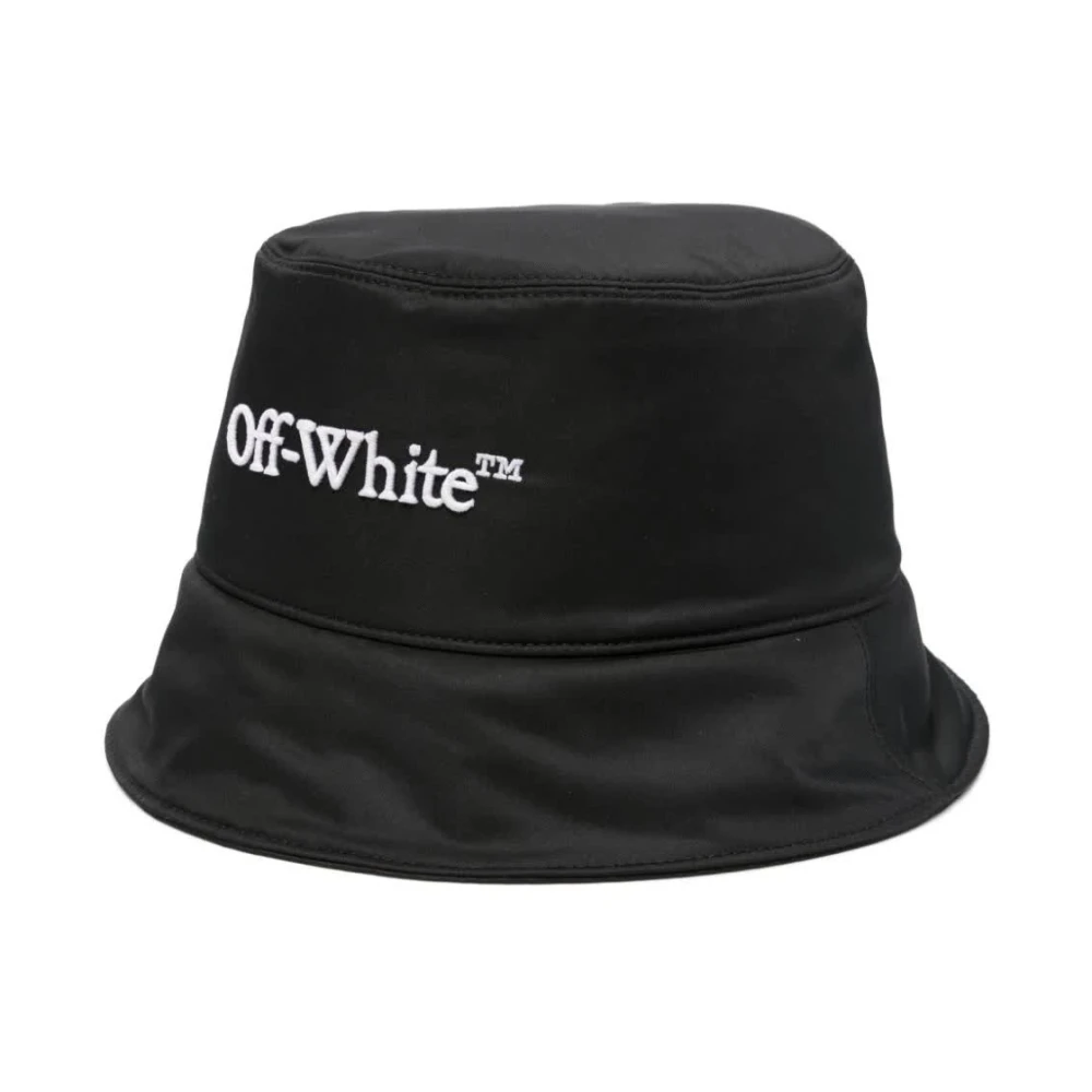 Off White Zwart en wit Bookish Bucket Hat Black Heren