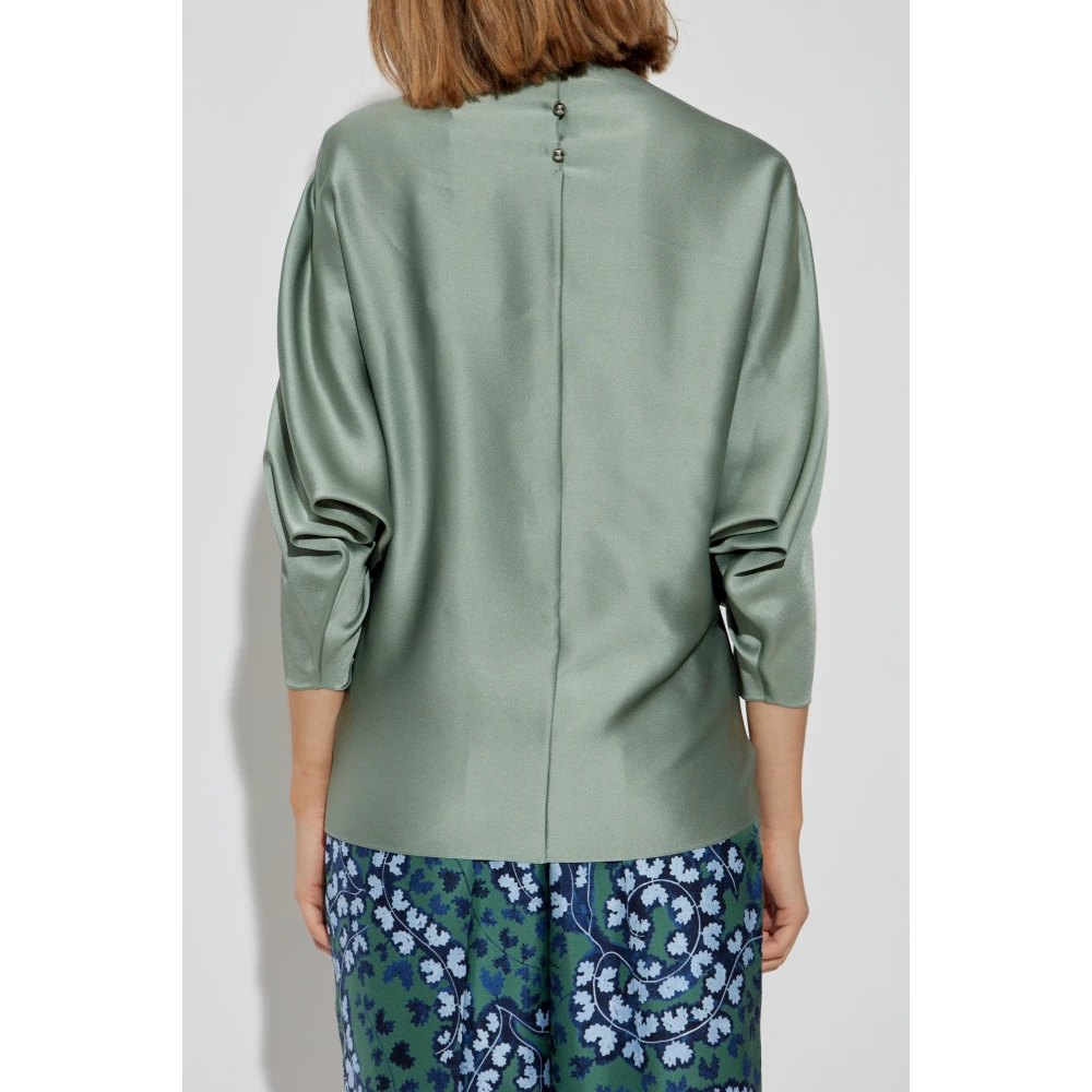 Lanvin Satin top Green Dames