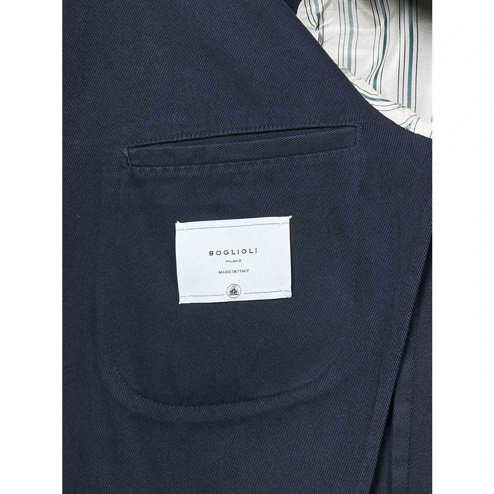 Boglioli Blauwe Outerwear Aw24 Stijlvolle Herenjas Blue Heren