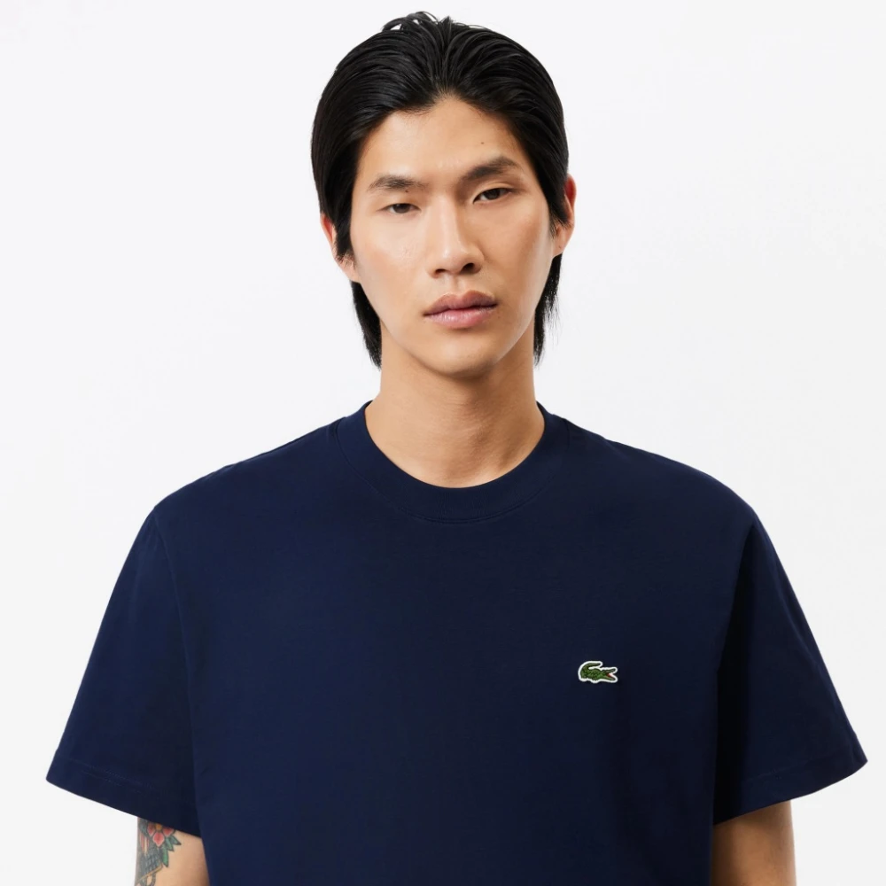 Lacoste Casual Tee voor Mannen Blue Heren