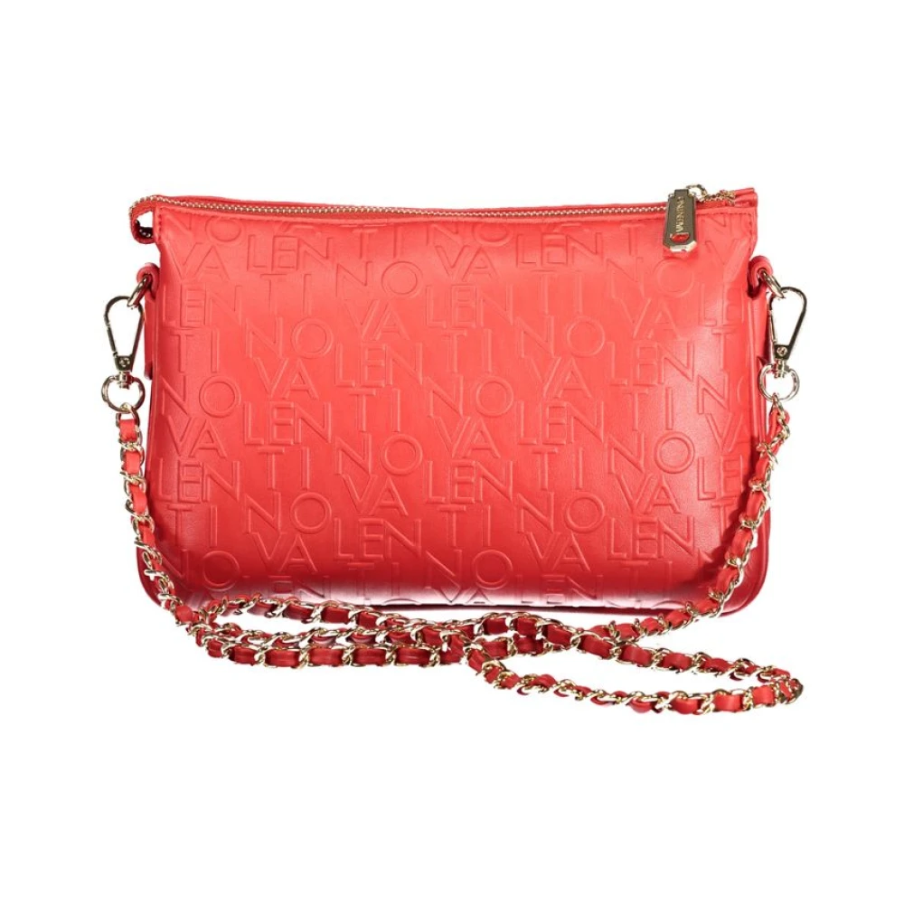 Valentino by Mario Valentino Rode polyethyleen handtas met schouderband Red Dames