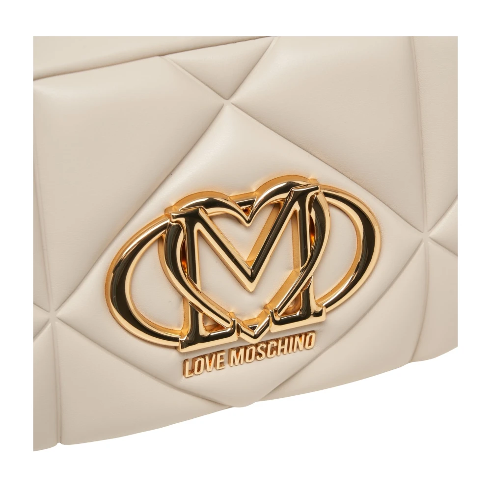 Love Moschino Gewatteerde Schoudertas Wit White Dames