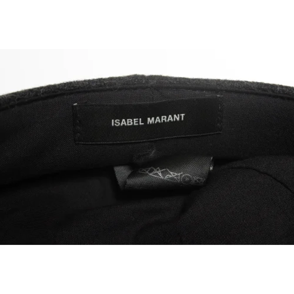 Isabel Marant Pre-owned Wool hats Gray Dames
