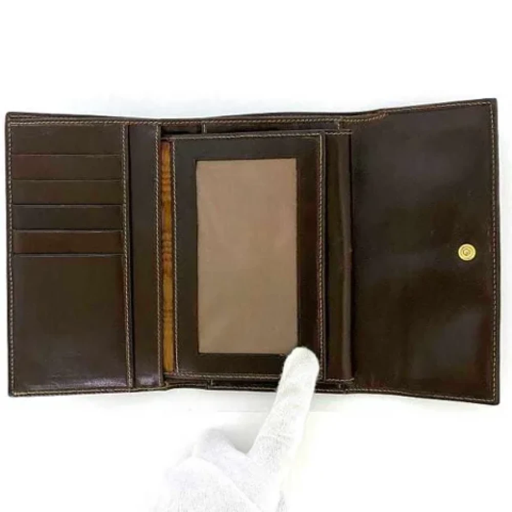 Fendi Vintage Pre-owned Leather wallets Brown Dames