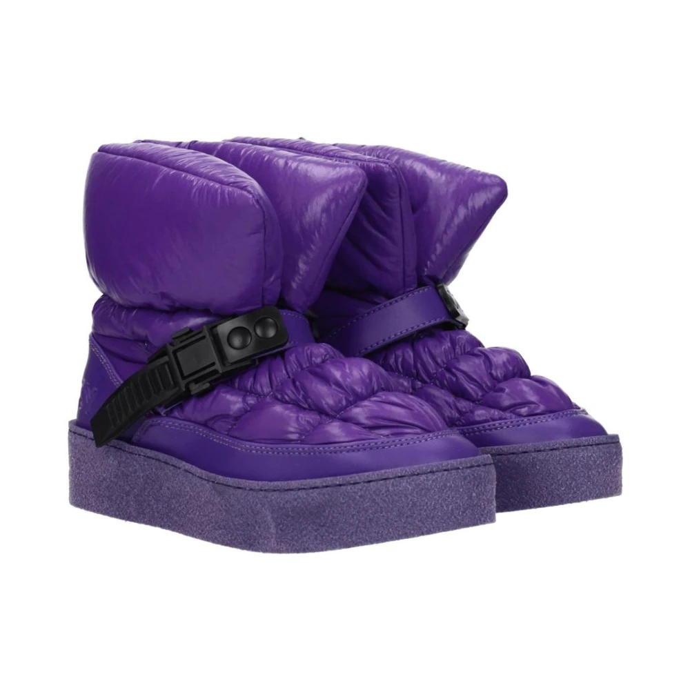Purple Ankle Boots with Back Logo - Khrisjoy - Modalova