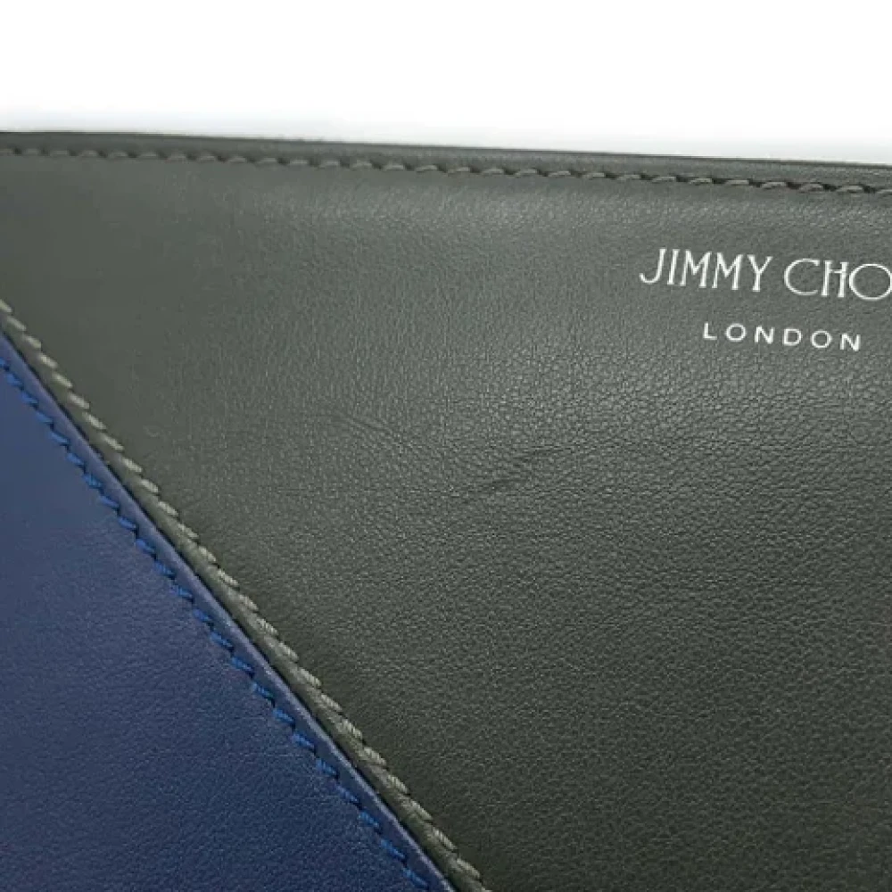 Jimmy Choo Pre-owned Leather wallets Green Heren