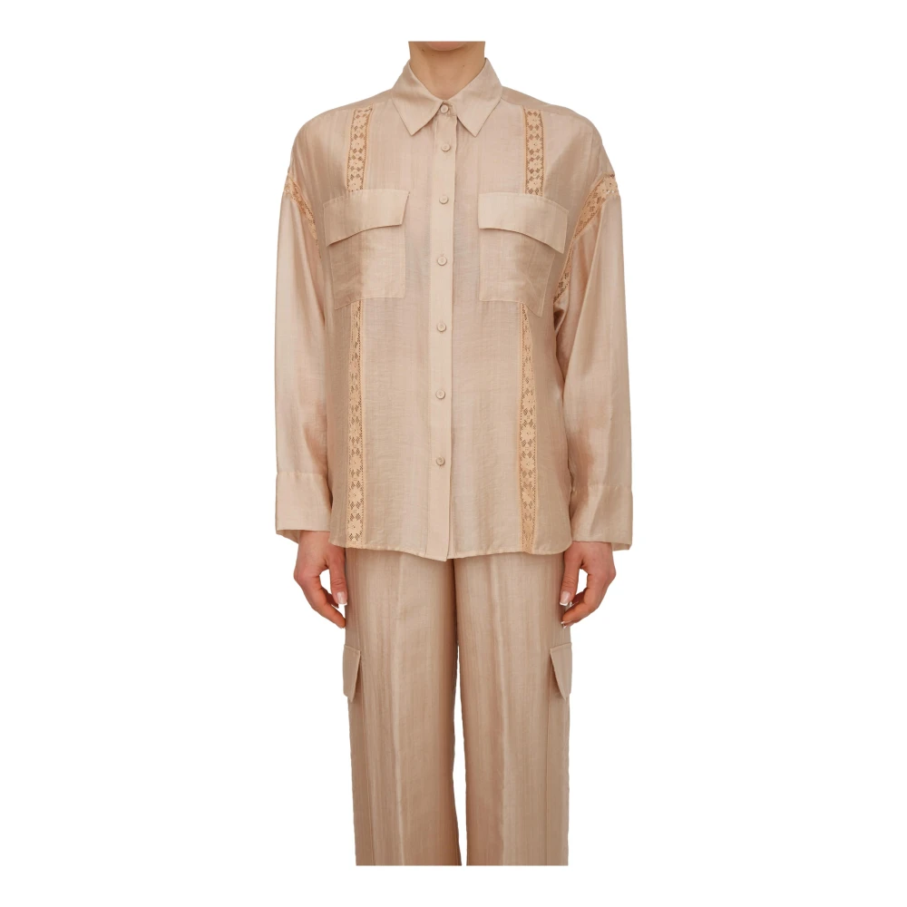 Blugirl Donna Marrone Camicette L, New,