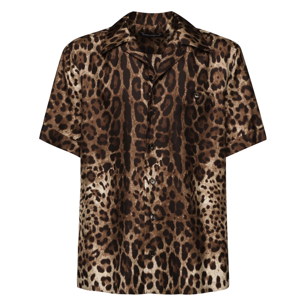 Dolce & Gabbana Stijlvolle Overhemden Brown Heren
