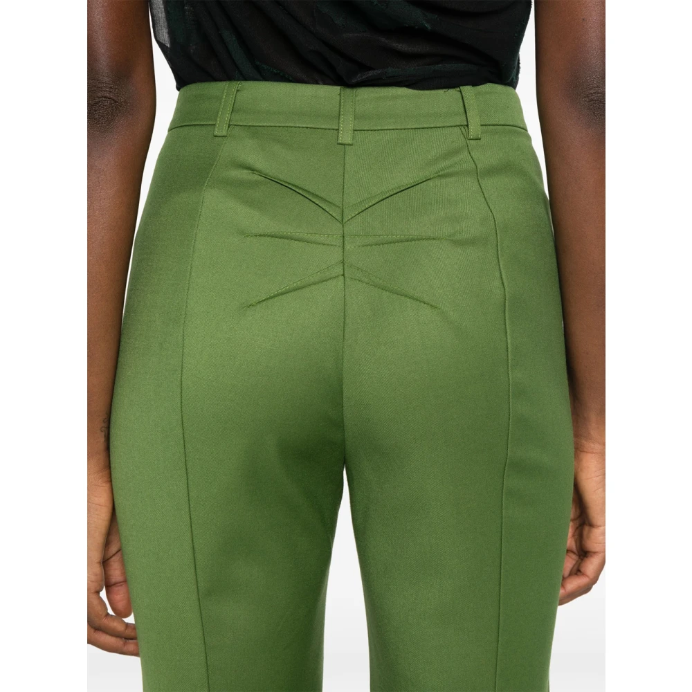 PATRIZIA PEPE Slim Groene Broek voor Vrouwen Green Dames