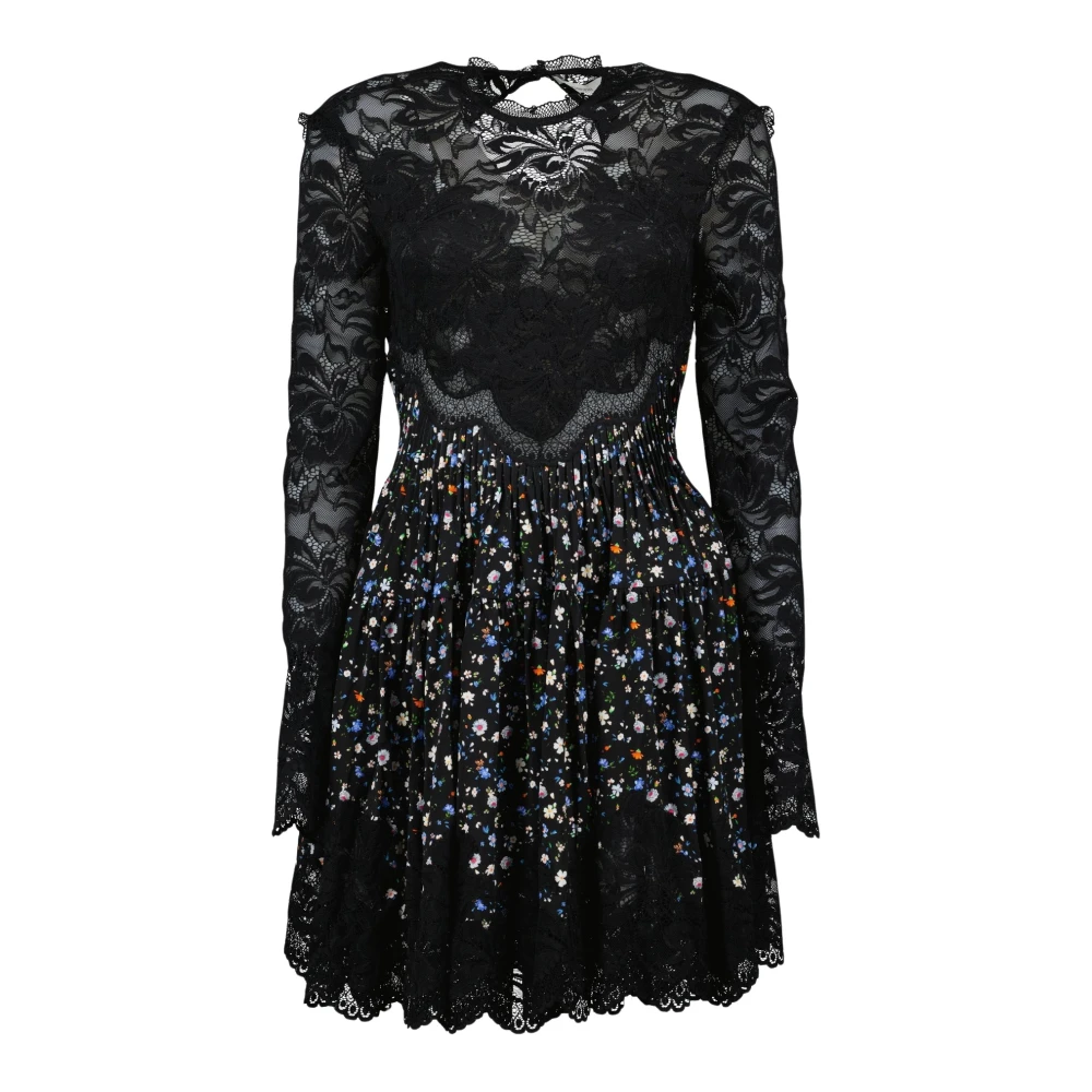 Rabanne Mujer Vestido Corto De Encaje Con Detalles Florales