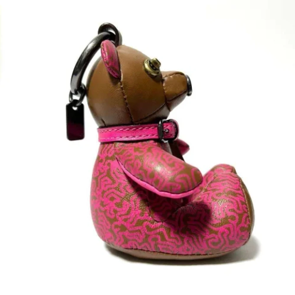 Coach Pre-owned Leather key-holders Brown Dames
