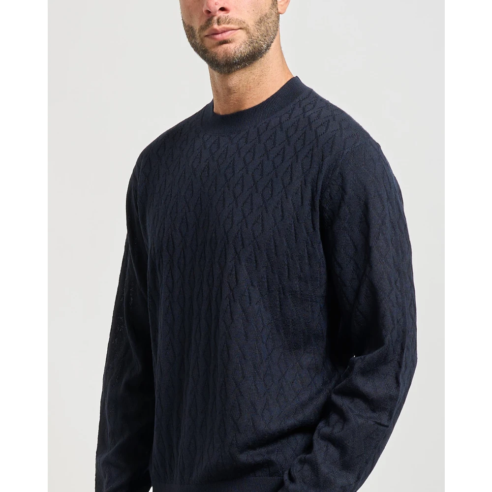 Armani Exchange Herren Essential, Long Sleeve Monogram Logo Texture Pullover Sweater - Bild 2