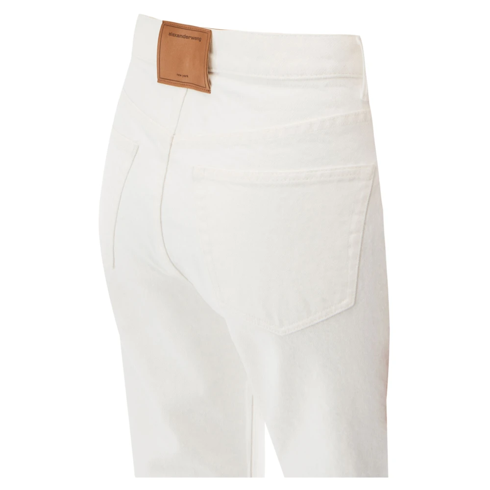 alexander wang Straight Jeans Broek White Dames