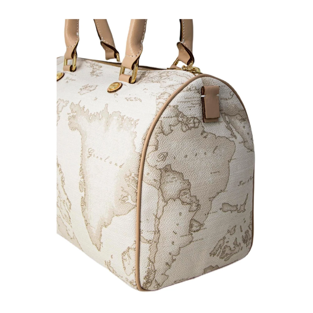 Alviero Martini 1a Classe Witte leren handtas met polyurethaan afwerking White Dames