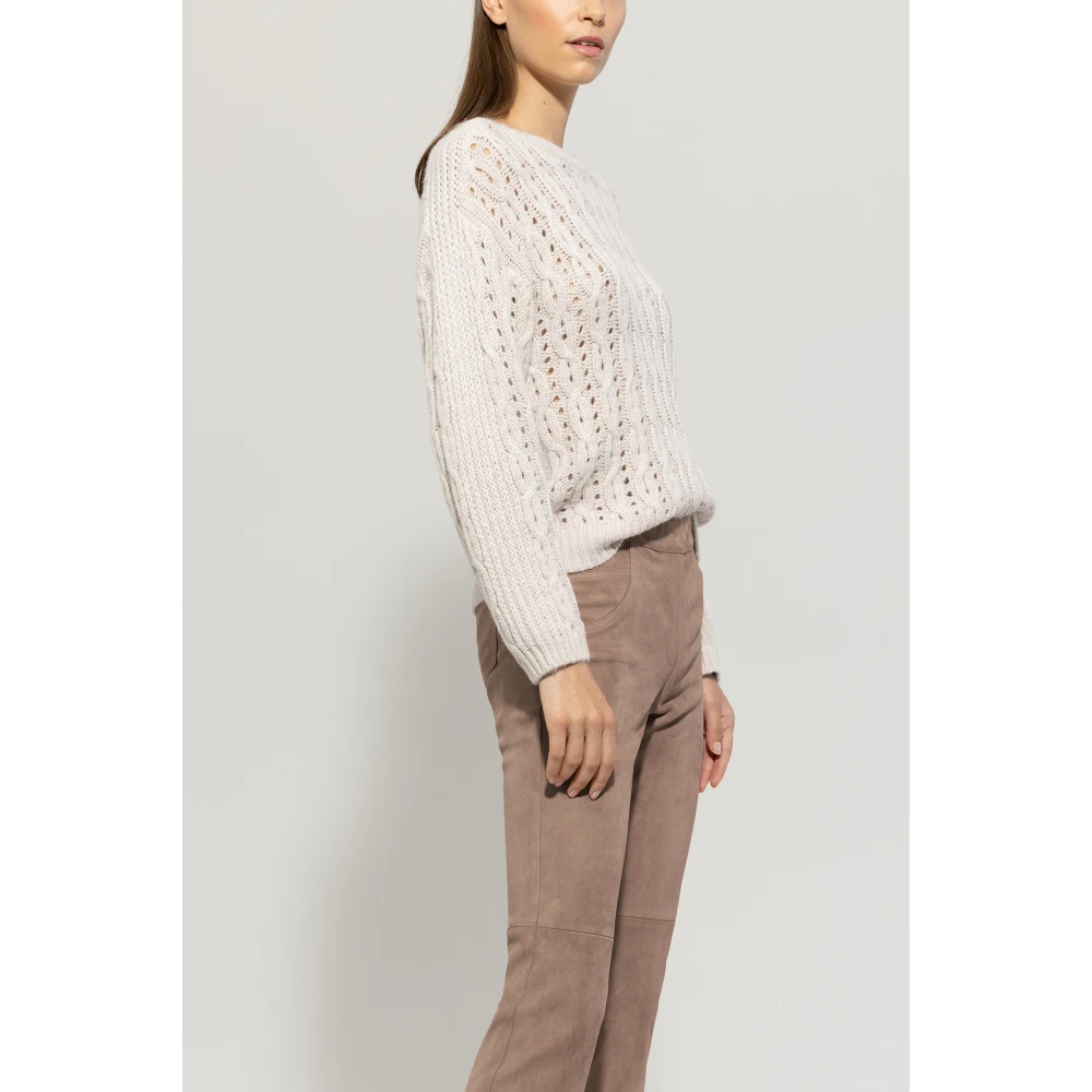 LUISA CERANO Luxe Kabeltrui Beige Dames