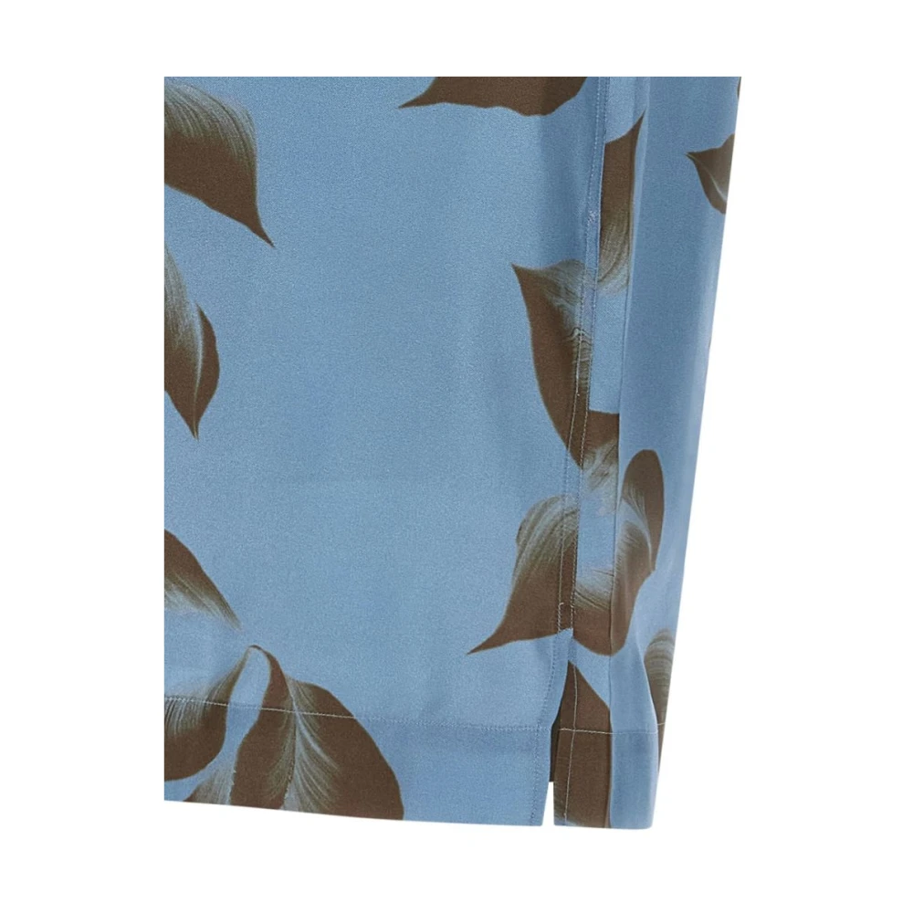 Dries Van Noten Bloemenprint Knoopshirt Gray Heren