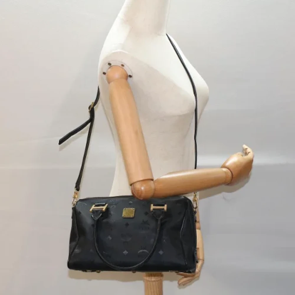 MCM Pre-owned Leather shoulder-bags Black Dames